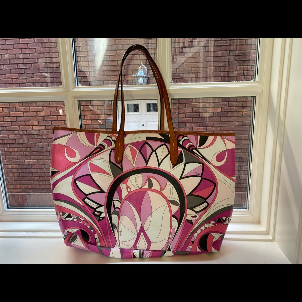 Emilio Pucci Real Leather Tote Bag